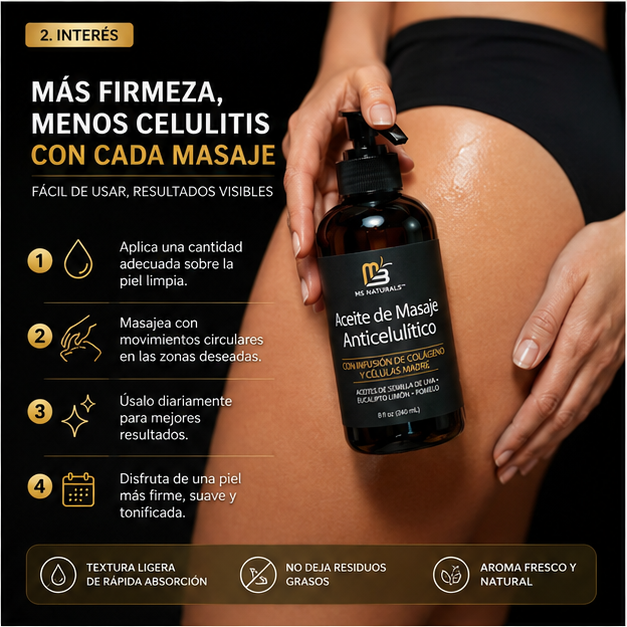 Aceite de masaje Corporal Reafirmante ⭐