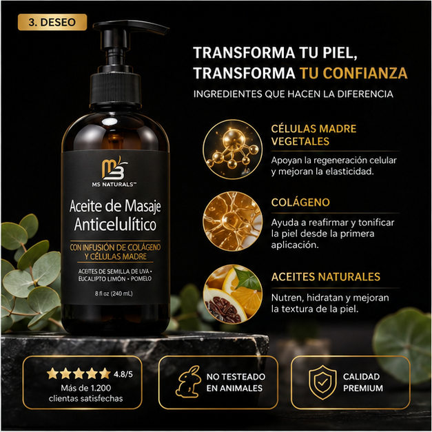 Aceite de masaje Corporal Reafirmante ⭐